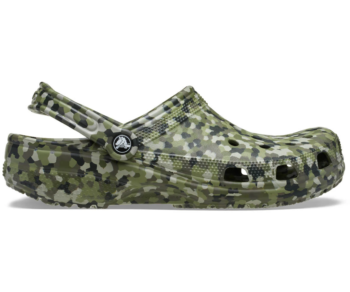 Classic Confetti Clog - Army Green/Multi