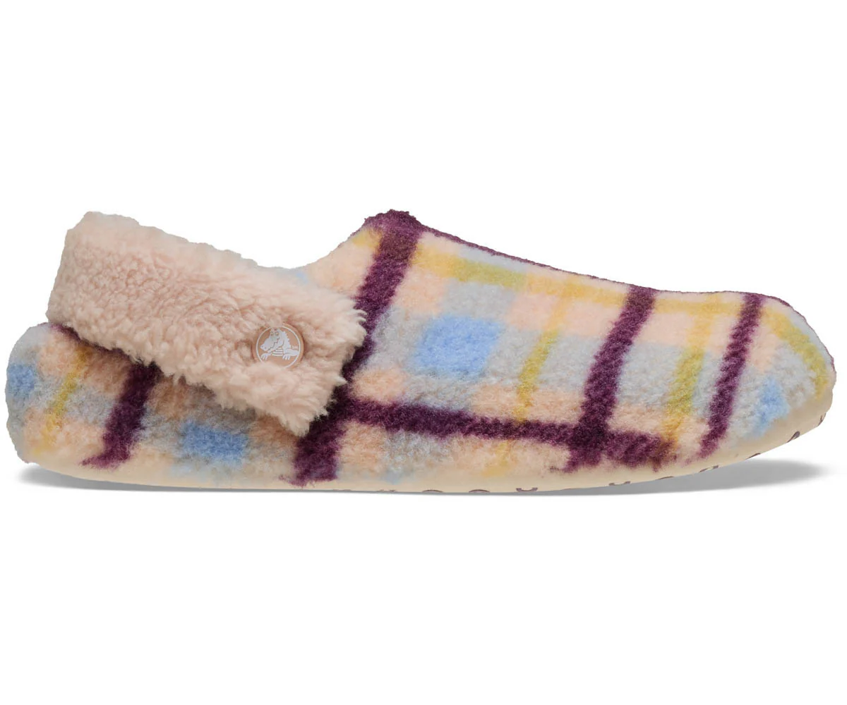 Classic Cozzzy Plaid Slipper  - Pink Caramel