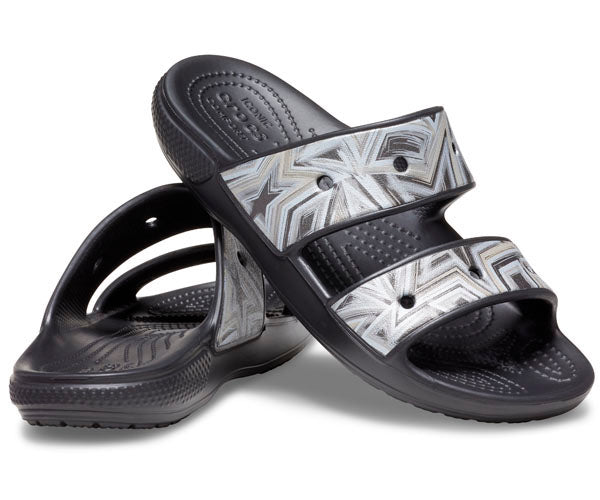 Classic Crocs Disco Sandal - Black/Multi - Image 2