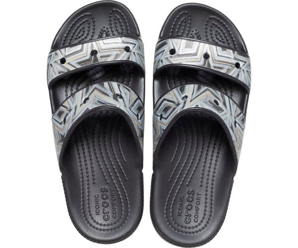 Classic Crocs Disco Sandal - Black/Multi - Image 3