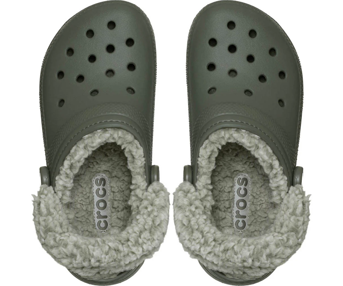 Classic Fleece Lined Clog  - Dusty Olive - Image 3