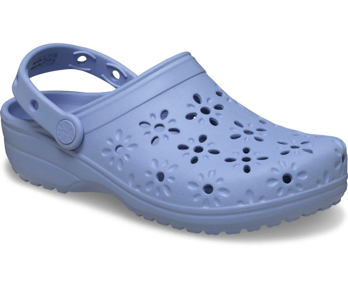 Classic Floral Cut Out Clog - Blue Haze - Image 5