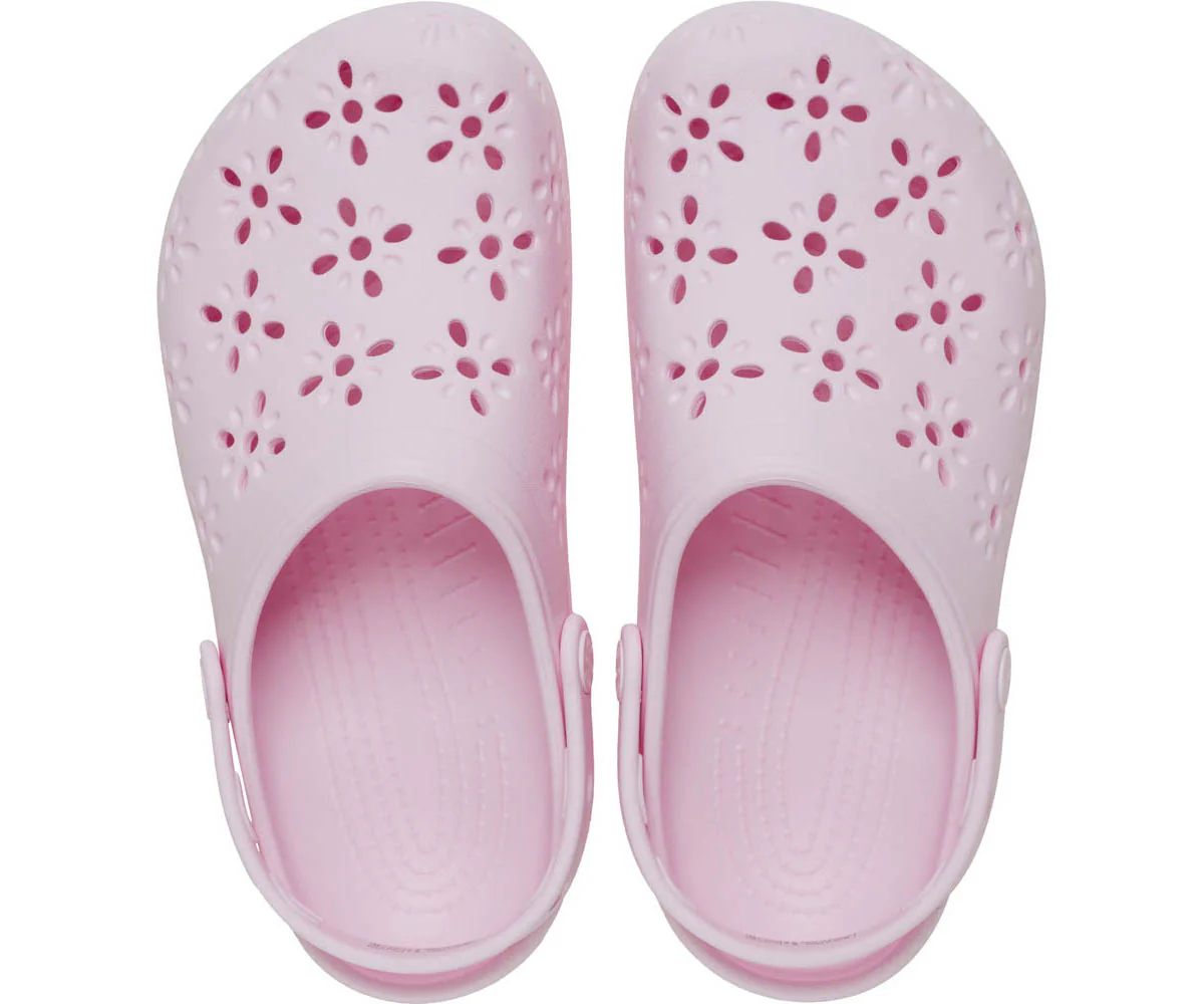 Classic Floral Cut Out Clog - Pink Milk - Image 3