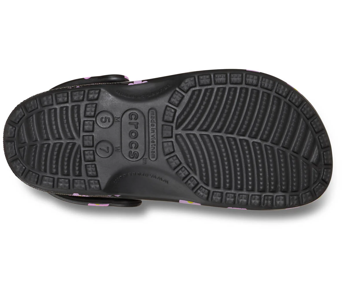 Classic Flower Clog  - Black - Image 4