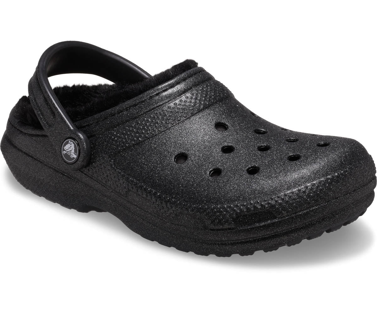 Classic FuzzLined Glitter Clog  - Black - Image 5