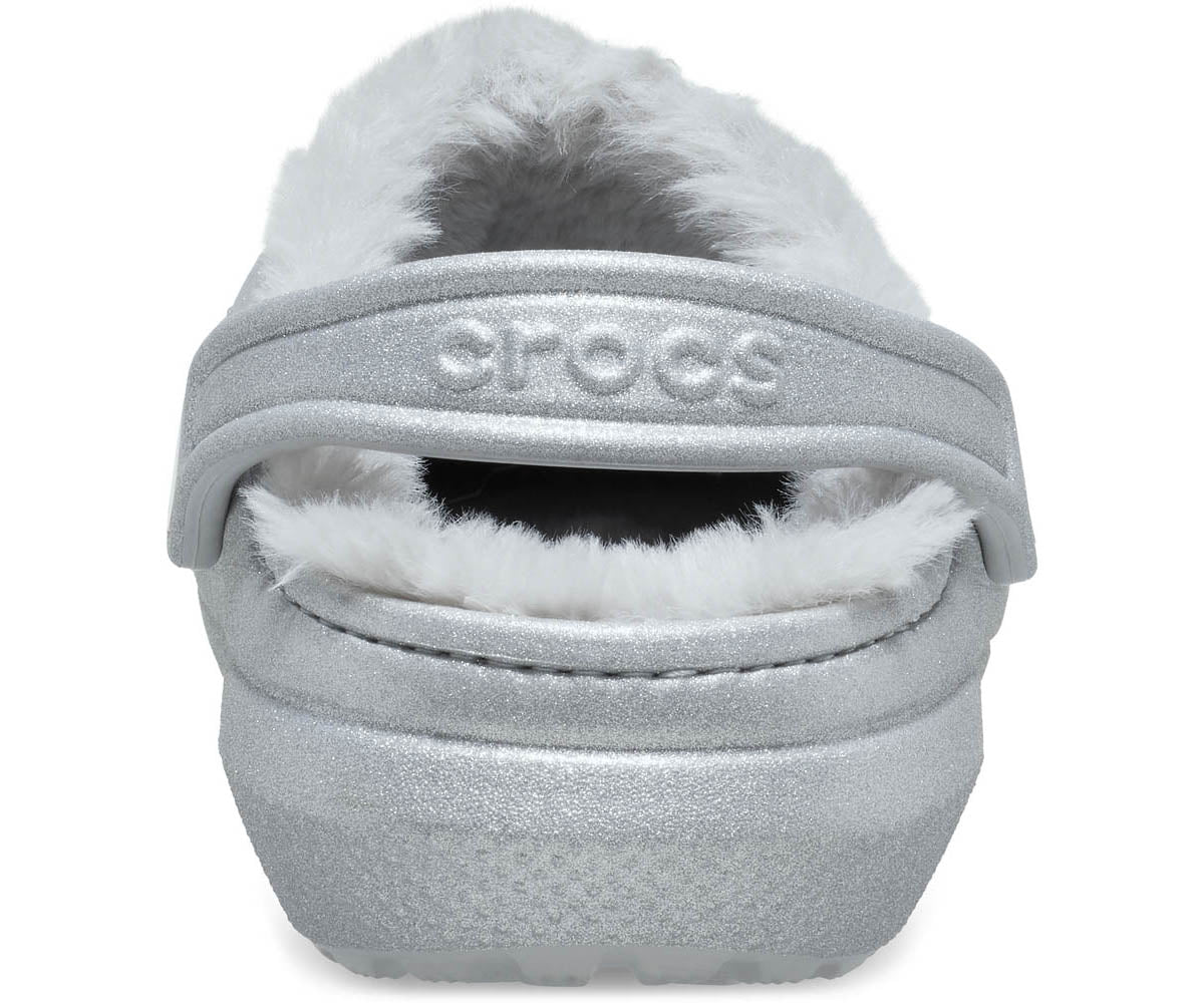 Classic FuzzLined Glitter Clog - Silver - Image 6