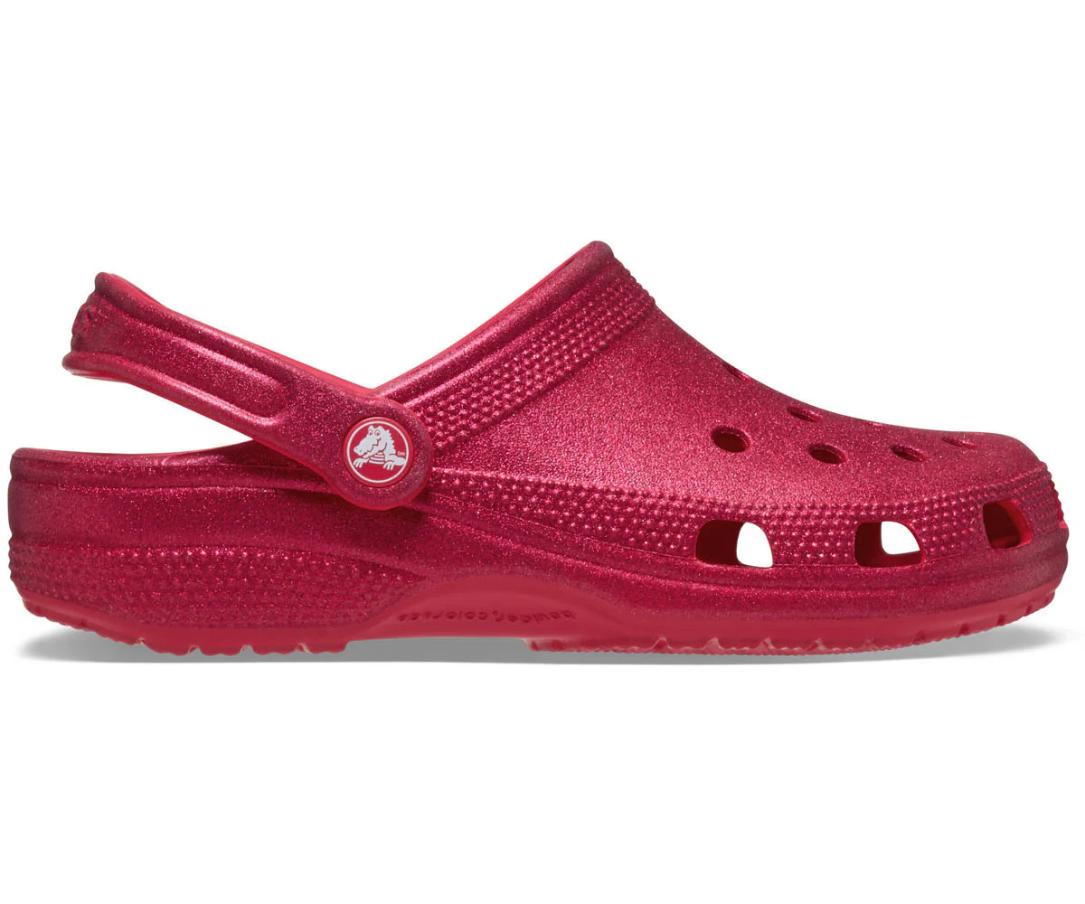 Classic Glitter Clog - Digital Raspberry Glitter