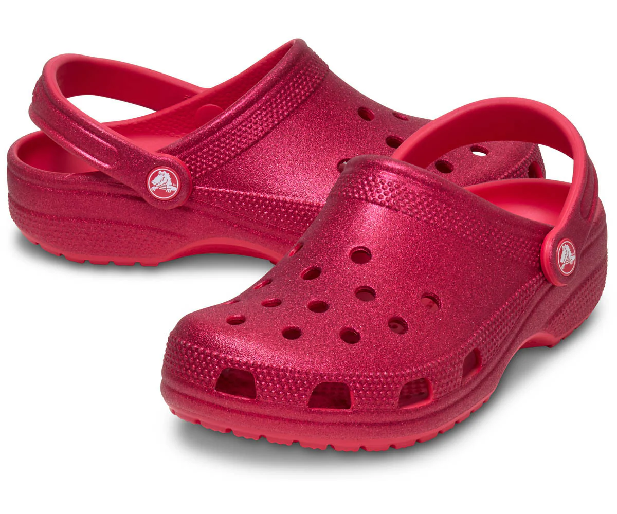 Classic Glitter Clog - Digital Raspberry Glitter - Image 2