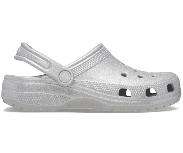 Classic Glitter Clog - Silver Glitter