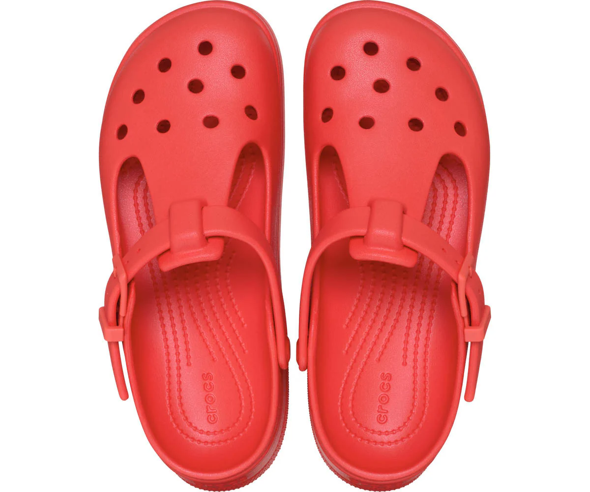 Classic Mary Jane Clog  - Cherry Red - Image 3