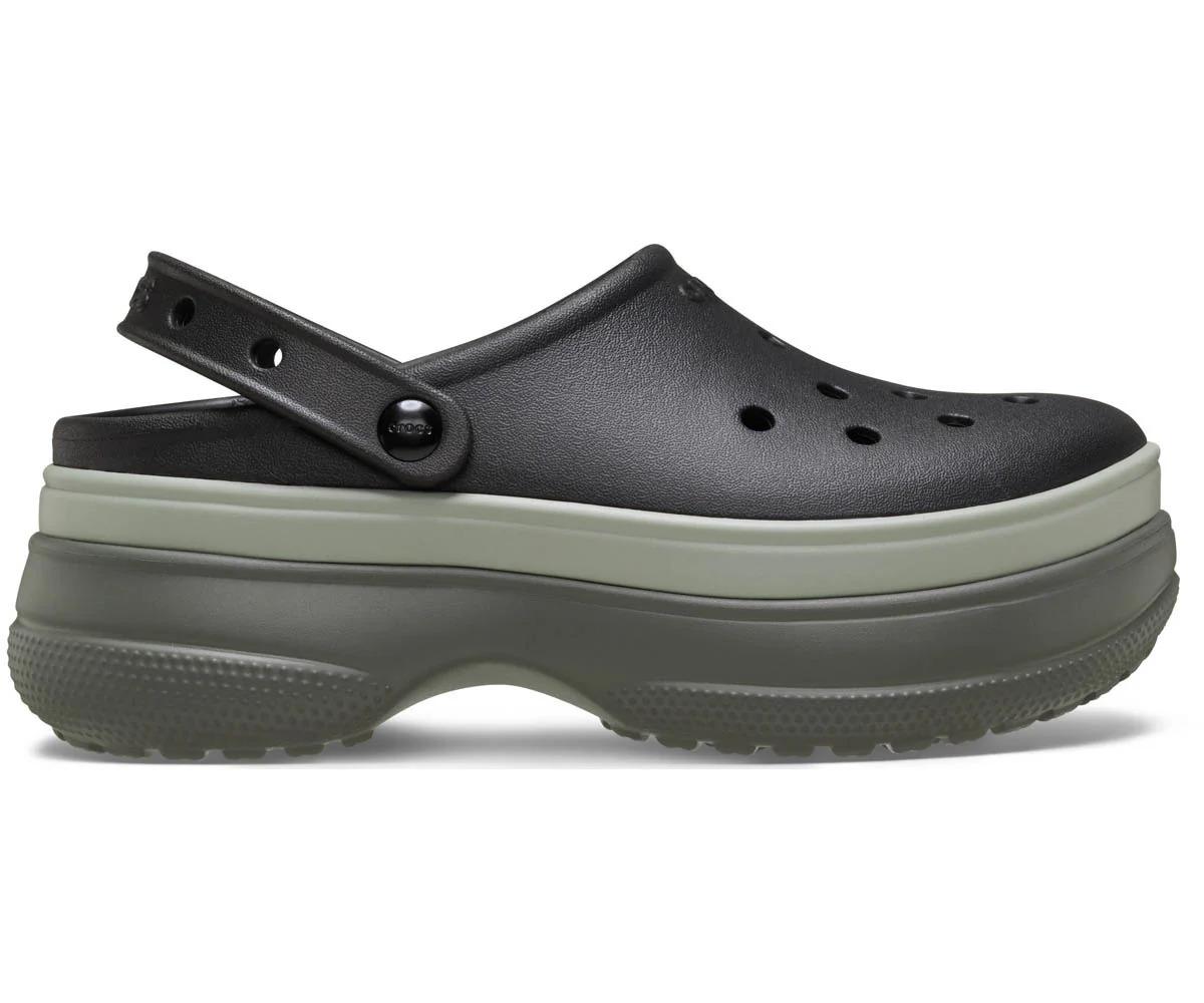 Classic Stacked Clog - Black