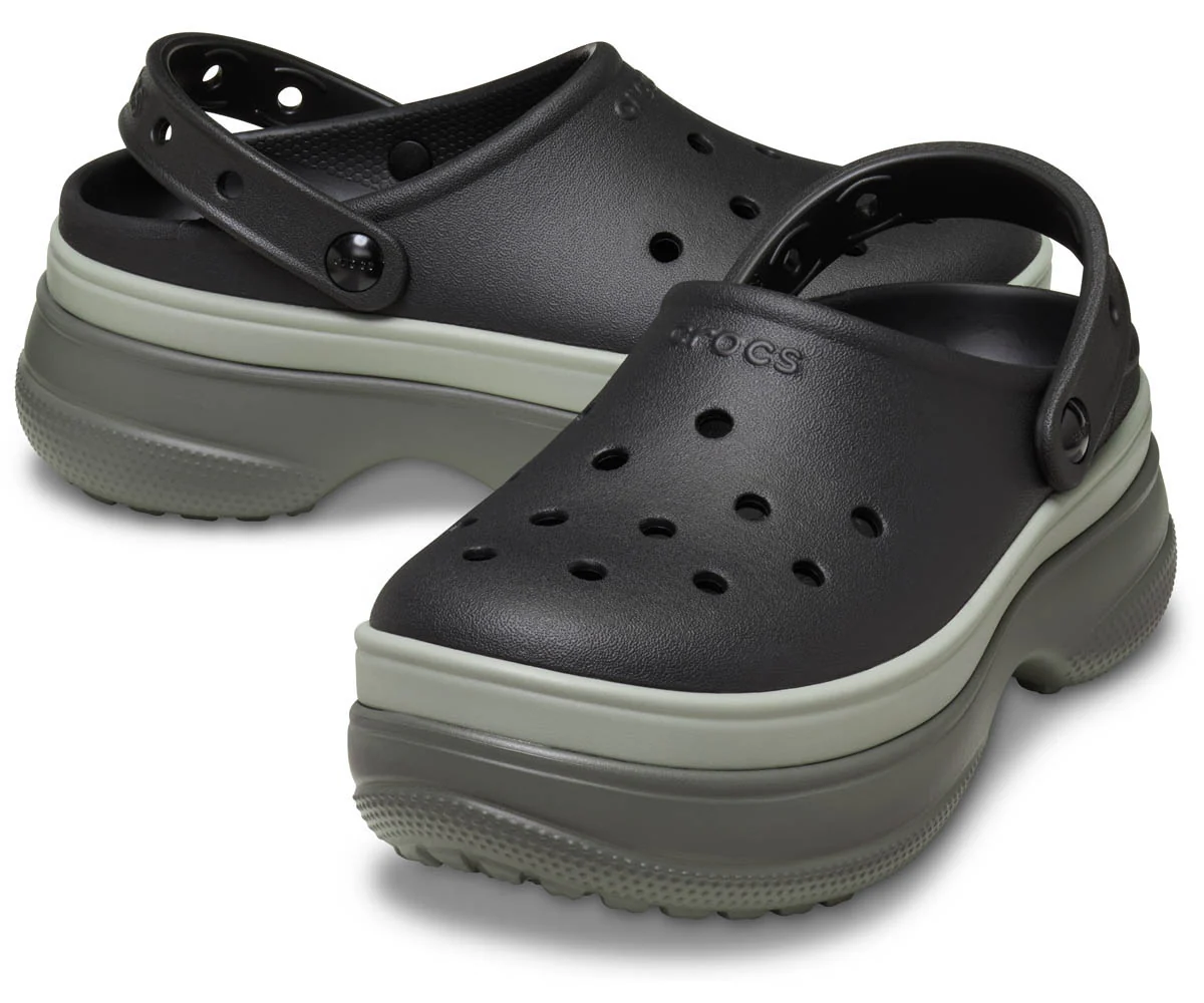 Classic Stacked Clog - Black - Image 2
