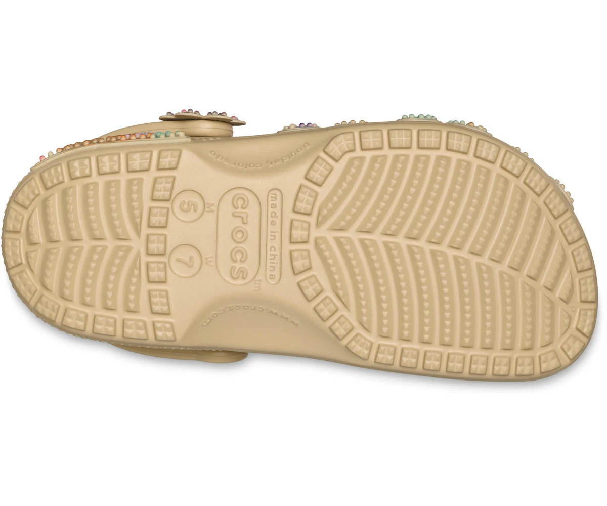 Classic Summer Beaded Clog - Beige - Image 4