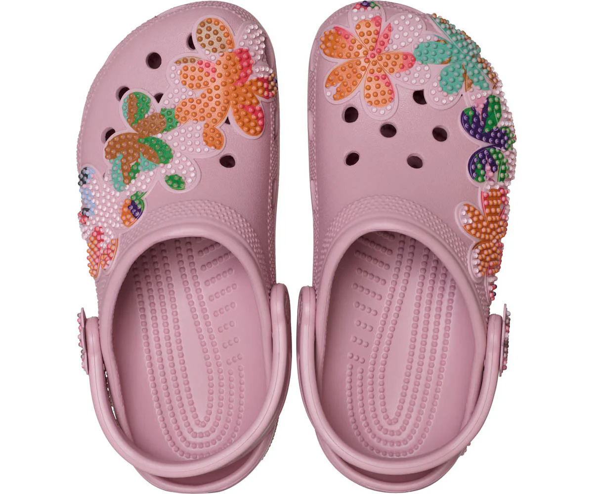 Classic Summer Beaded Clog  - Mauve - Image 3