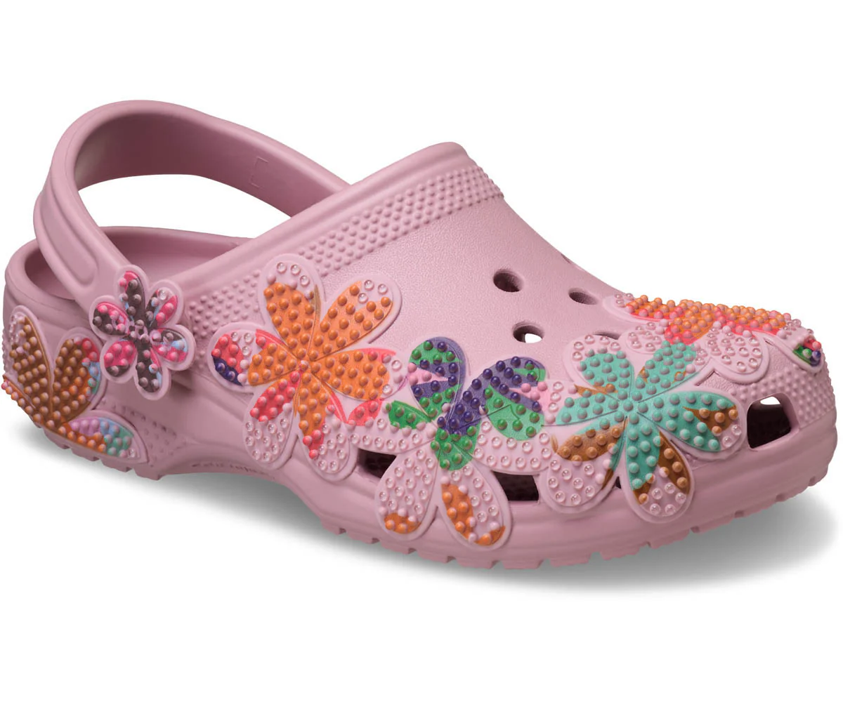 Classic Summer Beaded Clog  - Mauve - Image 5