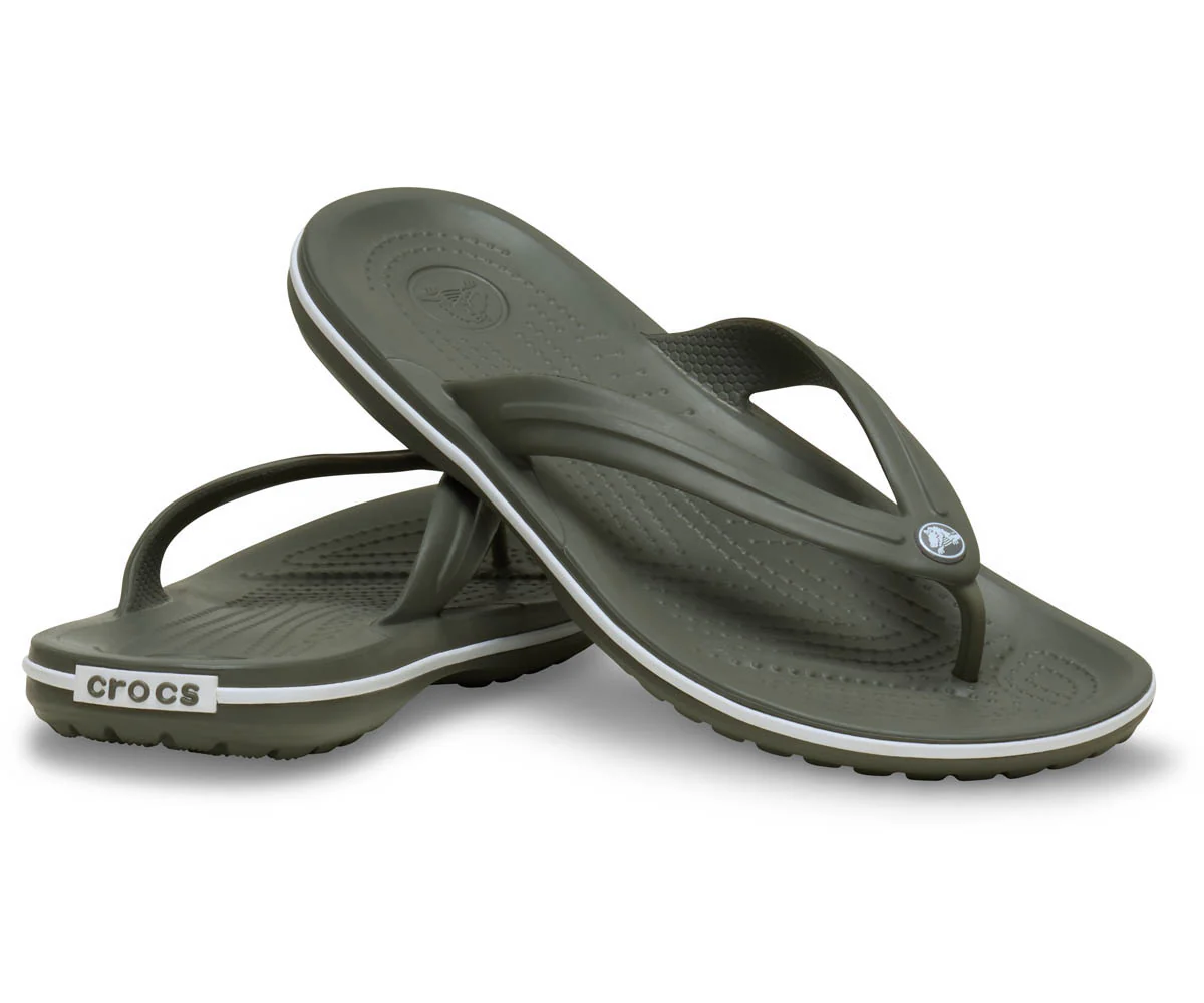 Crocband Flip Flop - Dusty Olive - Image 2