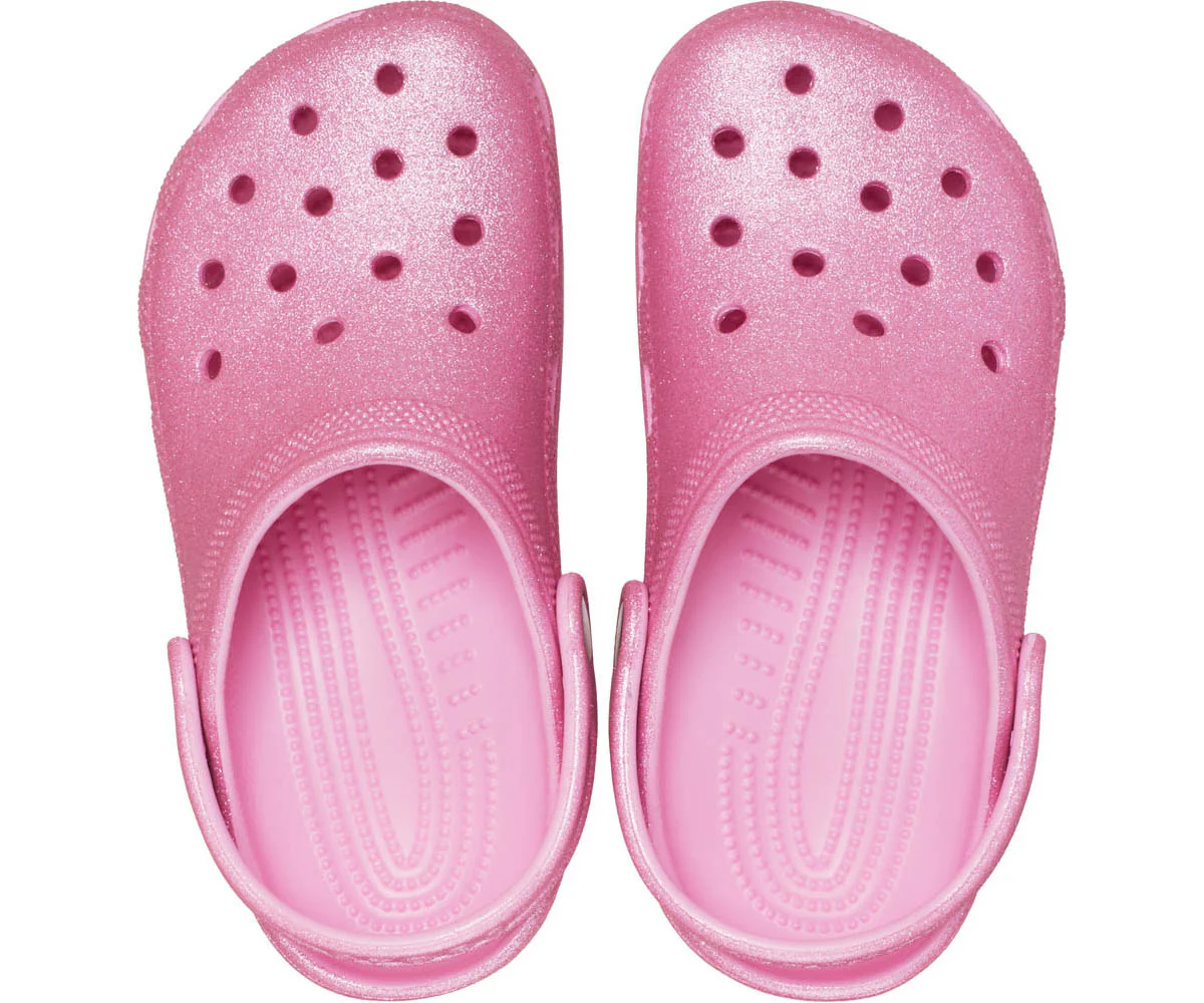 K's Classic Glitter Clog - Pink Tweed Glitter - Image 3