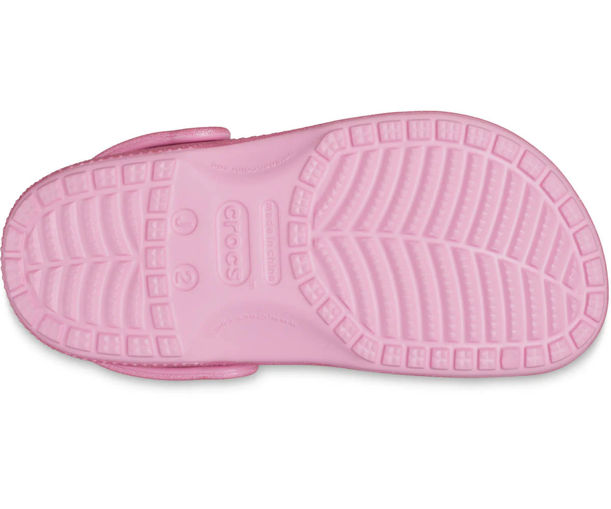 K's Classic Glitter Clog - Pink Tweed Glitter - Image 4