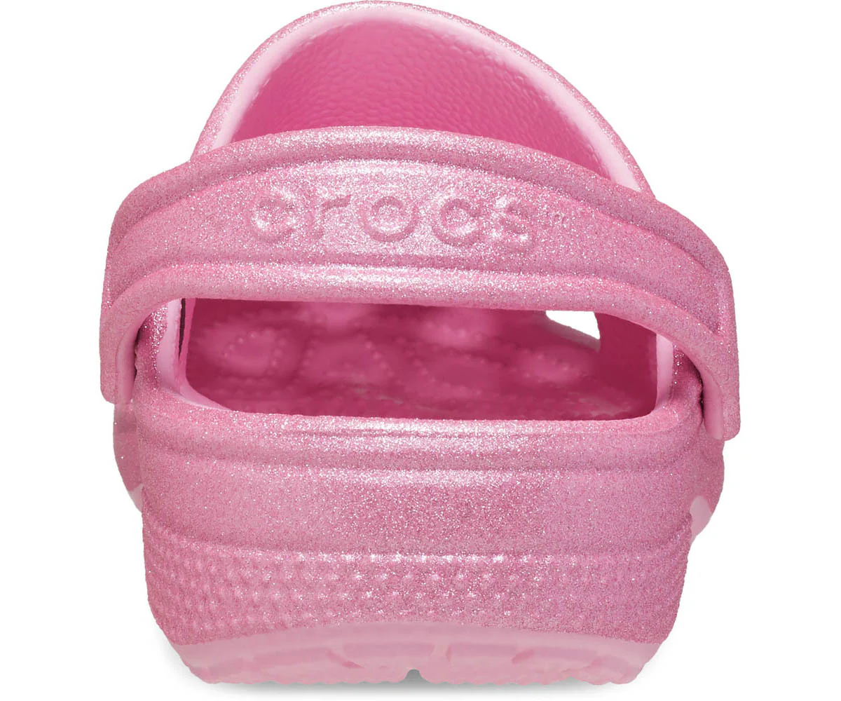 K's Classic Glitter Clog - Pink Tweed Glitter - Image 6
