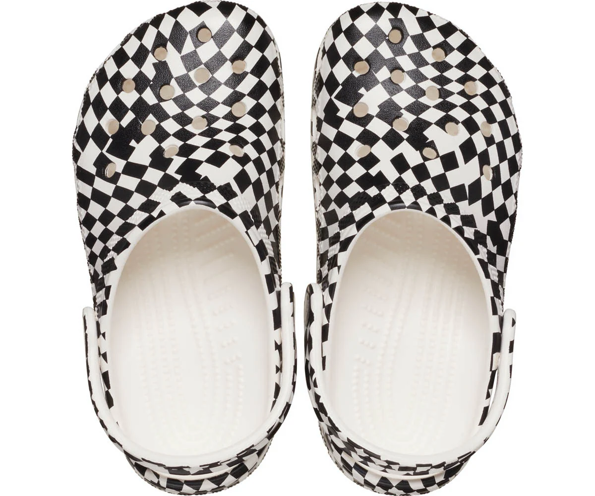 K's Classic WarpedChecker Clog  - White/Black - Image 3