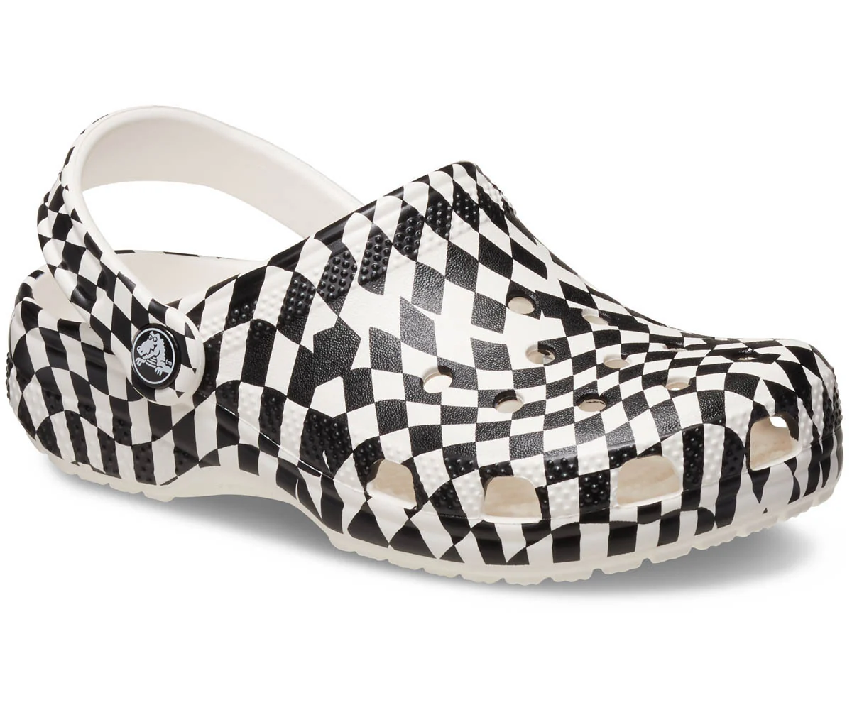 K's Classic WarpedChecker Clog  - White/Black - Image 5