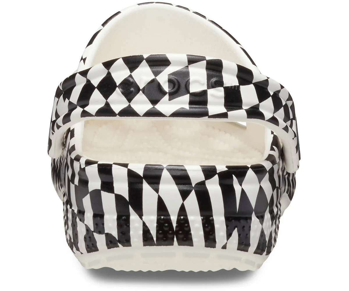 K's Classic WarpedChecker Clog  - White/Black - Image 6