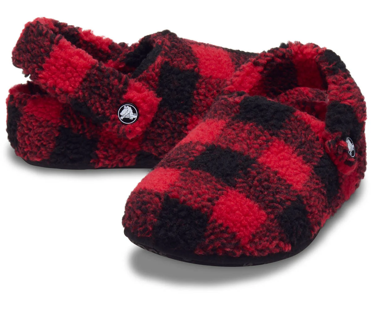 K's Cls BuffCheckCozzzySlipper  - Varsity Red/Black - Image 2