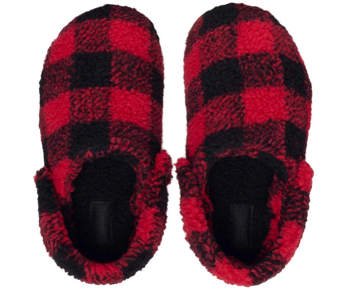 K's Cls BuffCheckCozzzySlipper  - Varsity Red/Black - Image 3