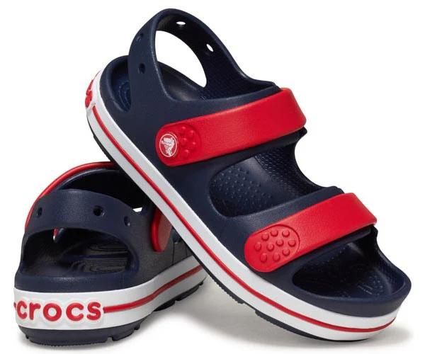 K's Crocband Cruiser Sandal - Navy/Varsity Red - Image 2