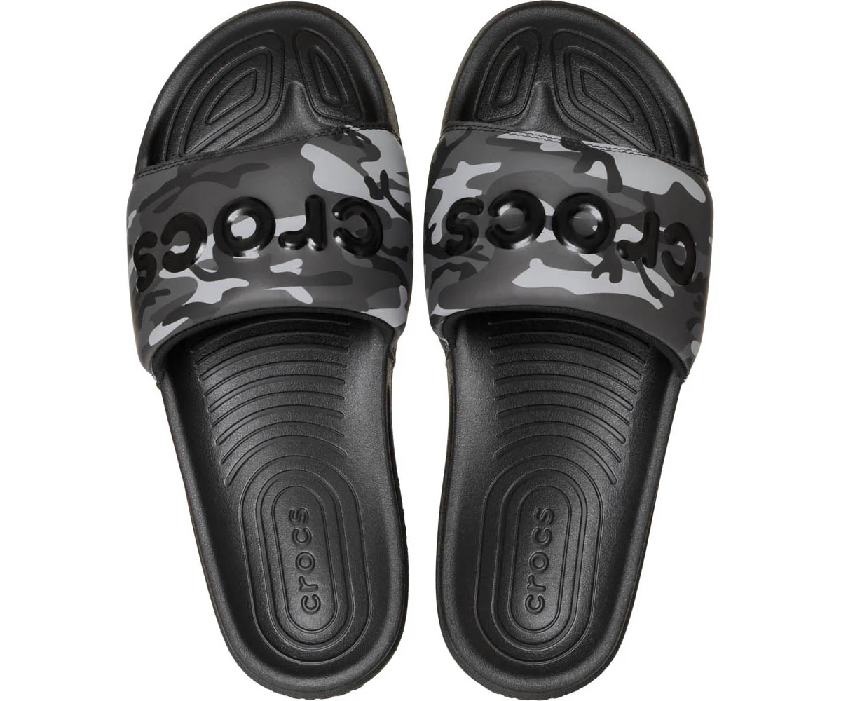 M's CrocsAllDayCamouflageSlide - Black/Grey - Image 3