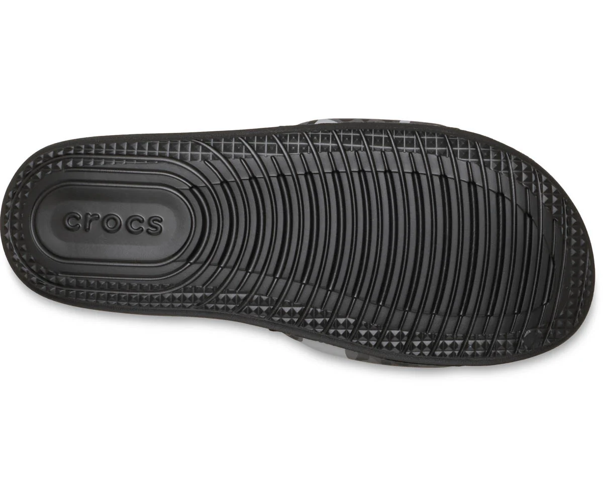 M's CrocsAllDayCamouflageSlide - Black/Grey - Image 4