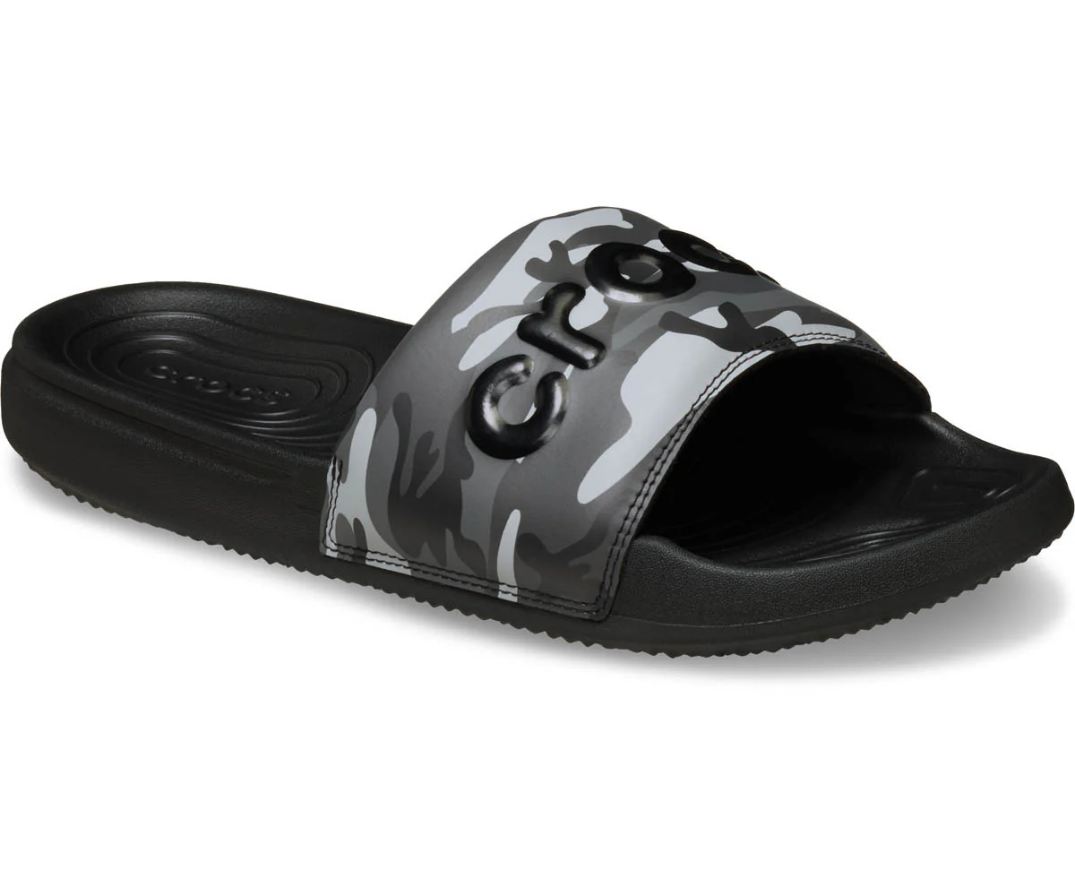 M's CrocsAllDayCamouflageSlide - Black/Grey - Image 5