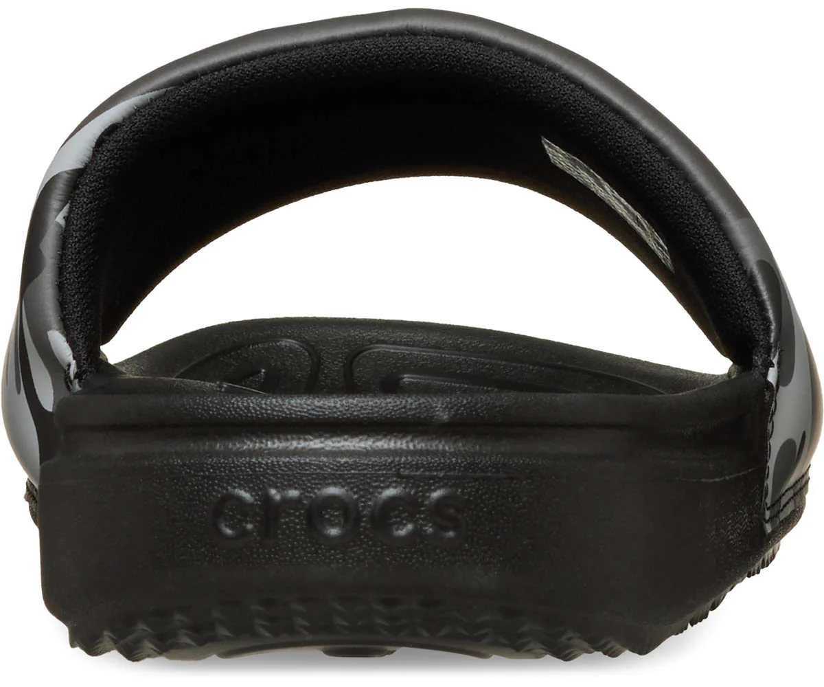 M's CrocsAllDayCamouflageSlide - Black/Grey - Image 6