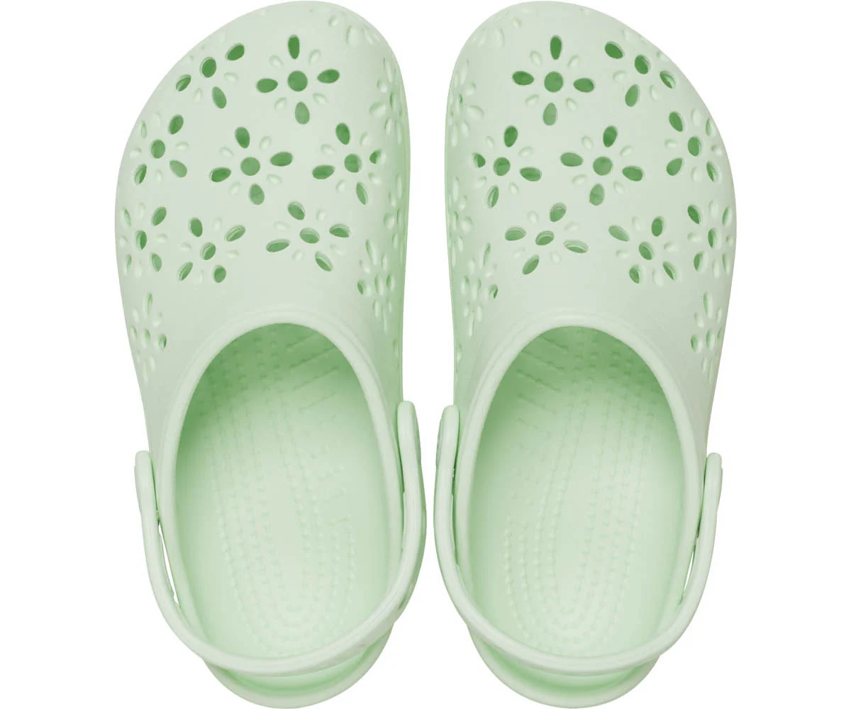 T's Classic Floral CutOut Clog - Jade Tint - Image 3