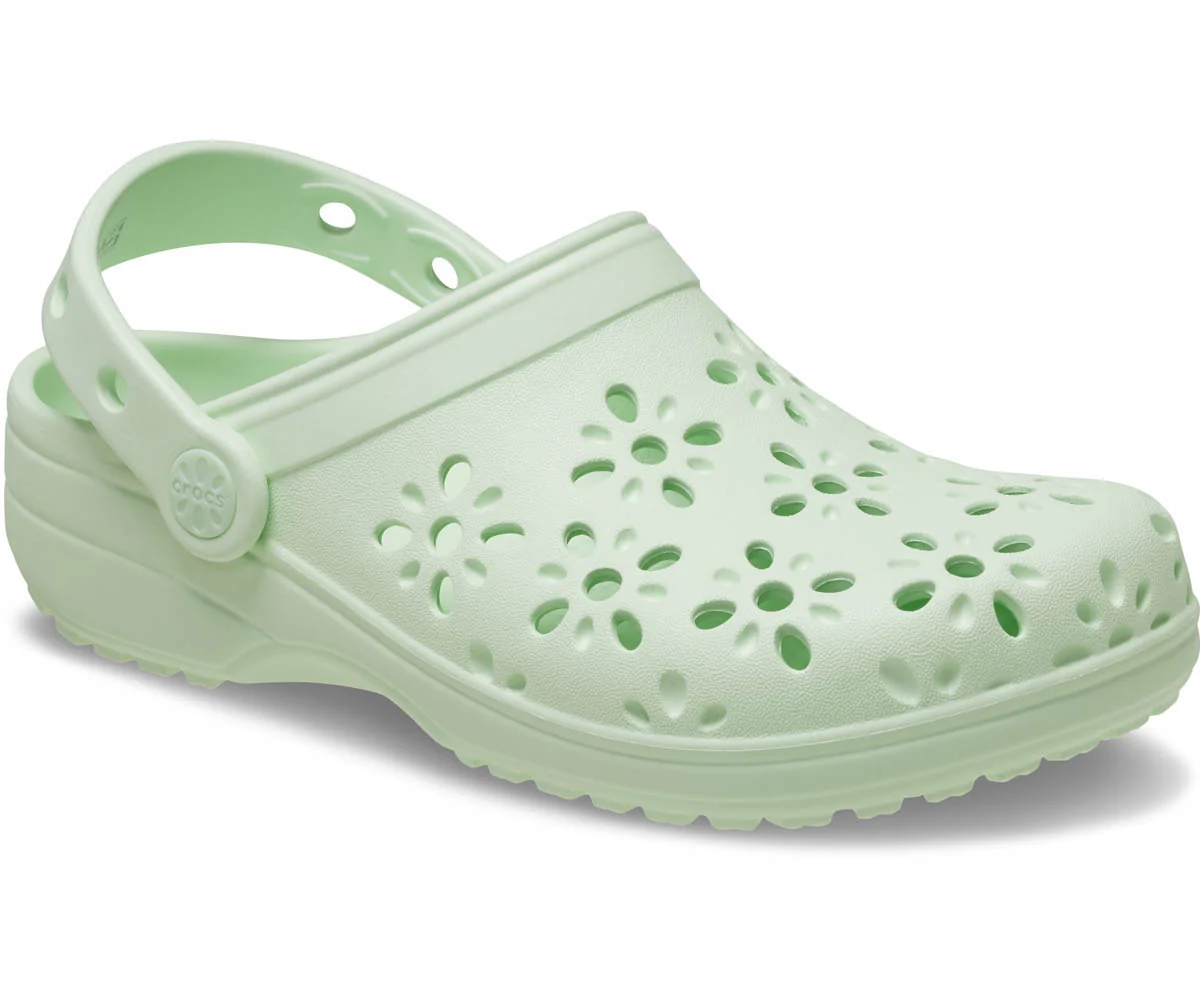 T's Classic Floral CutOut Clog - Jade Tint - Image 5