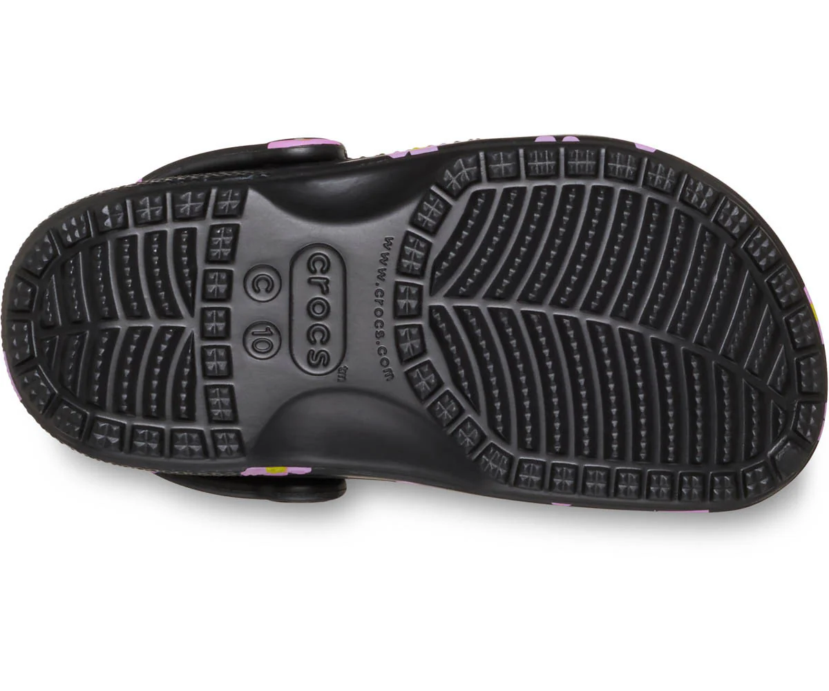 T's Classic Flower Clog  - Black - Image 4