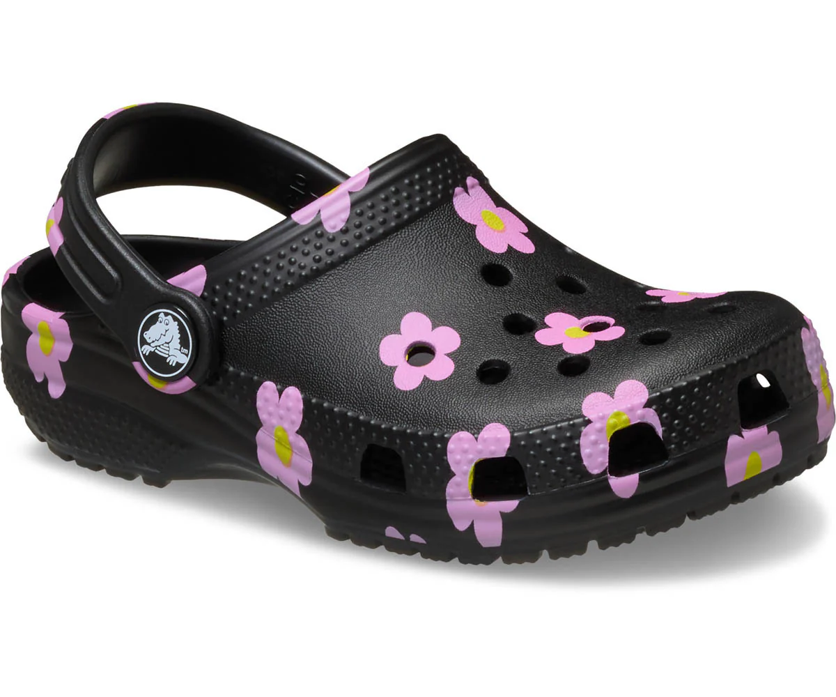 T's Classic Flower Clog  - Black - Image 5