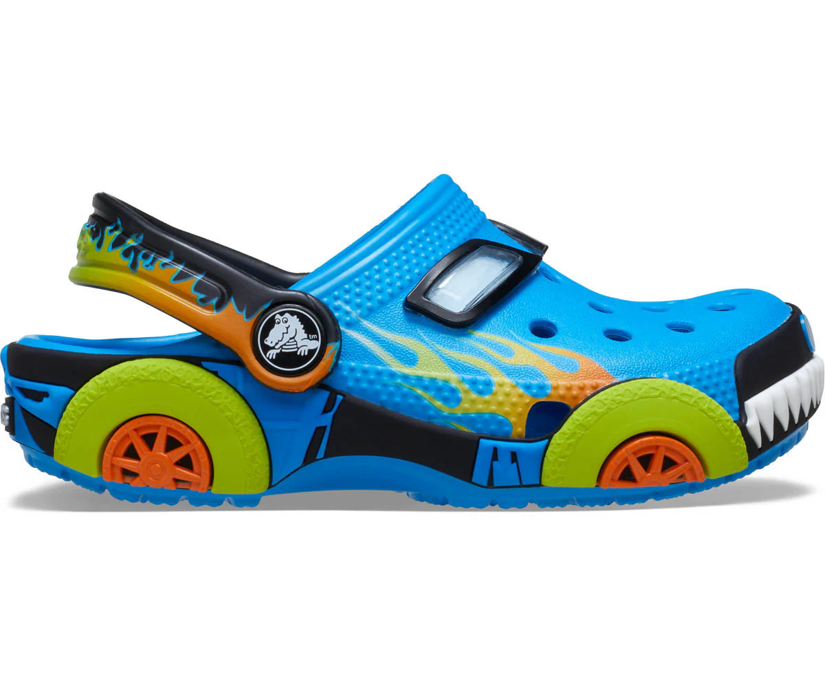 T's ClassicIAMMonsterTruckClog  - Neon Ocean