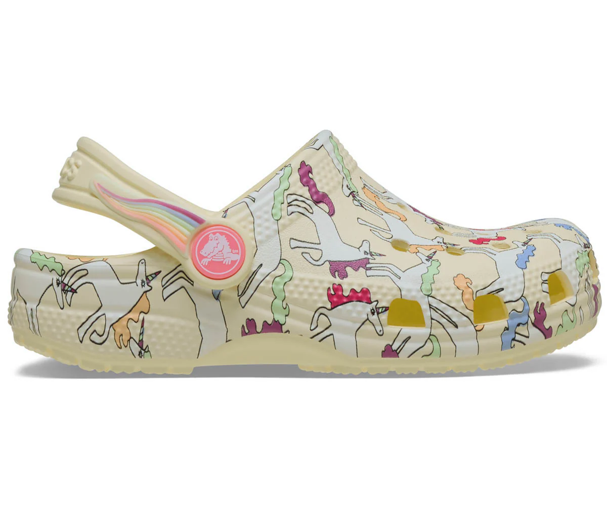 T's ClassicUnicornGraphic Clog  - Yellow Light