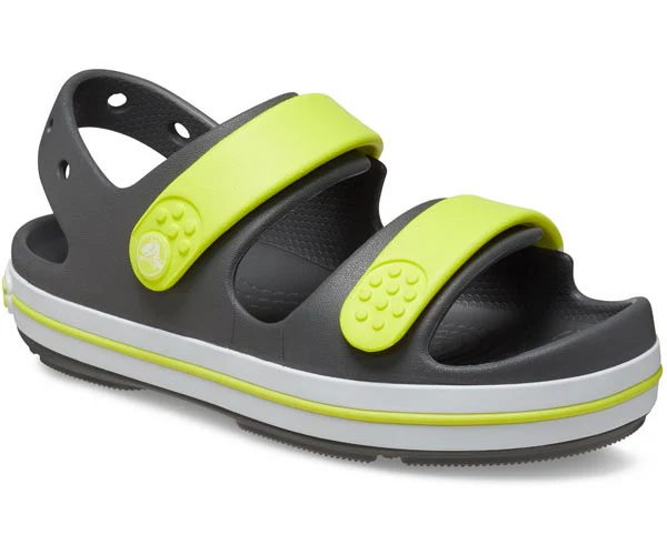 T's Crocband Cruiser Sandal - Slate Grey/Acidity - Image 5