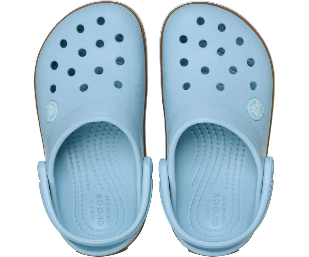 T's Crocband Gum Clog - Sky Blue/Gum - Image 3