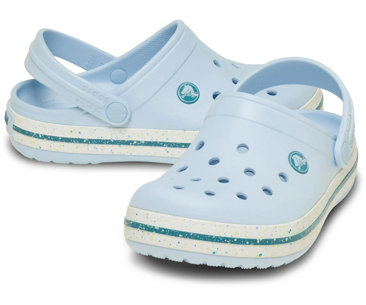 T's Crocband SpeckledBand Clog - Blue Frost - Image 2