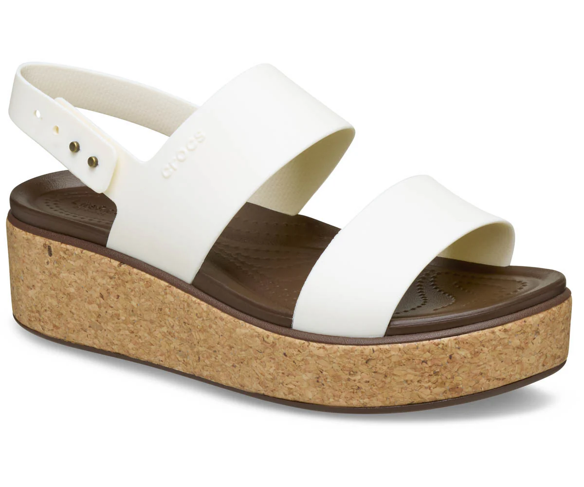 W's Brooklyn Cork Low Wedge - Chalk - Image 5