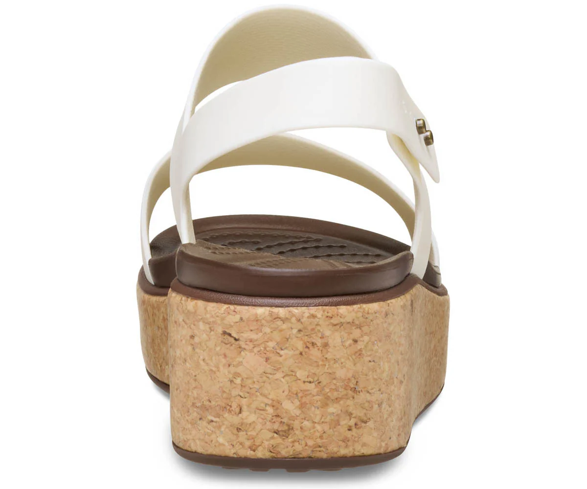 W's Brooklyn Cork Low Wedge - Chalk - Image 6